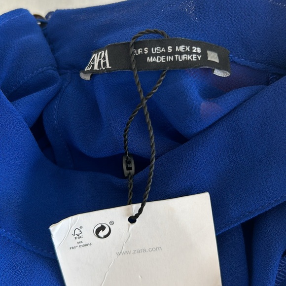 Zara chiffon mock neck blouse - Picture 6 of 6